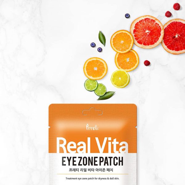پچ دور چشم ویتامینه پرتیPertti Real Vita Eye Zone patch مولیان